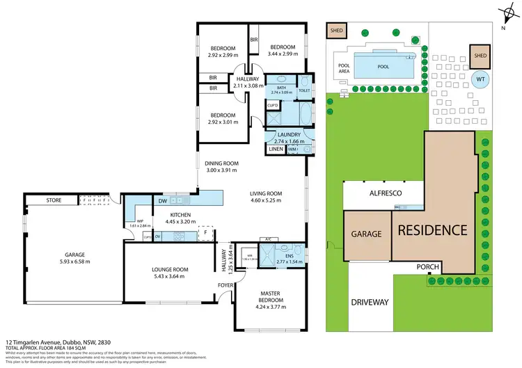 Floorplan of Homely house listing, 12 Timgarlen Avenue, Dubbo NSW 2830