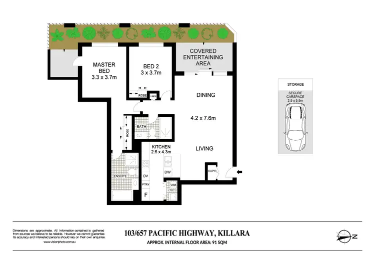 Floorplan of Homely apartment listing, 103/657 Pacific Highway, Killara NSW 2071