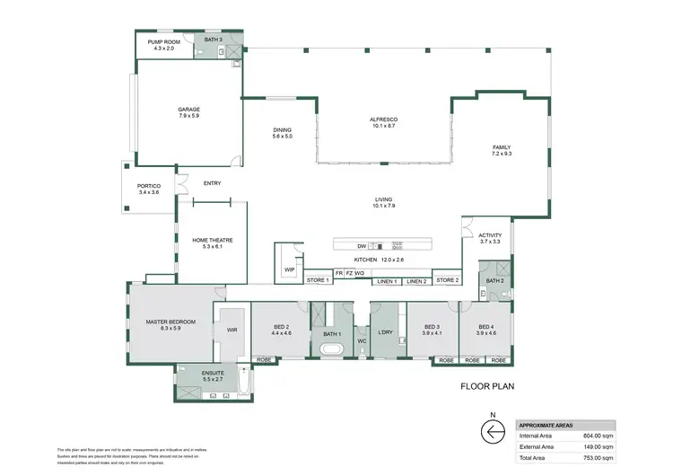 Floorplan of Homely house listing, 301 Doghill Road, Baldivis WA 6171