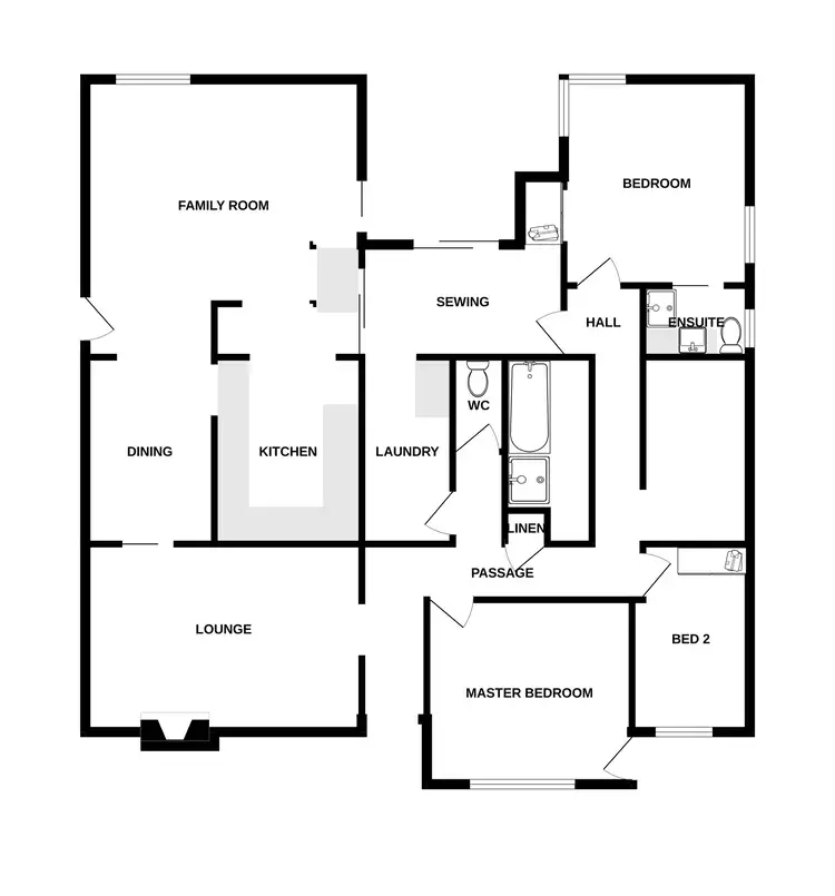 Floorplan of Homely house listing, 40 Central Road, Rossmoyne WA 6148