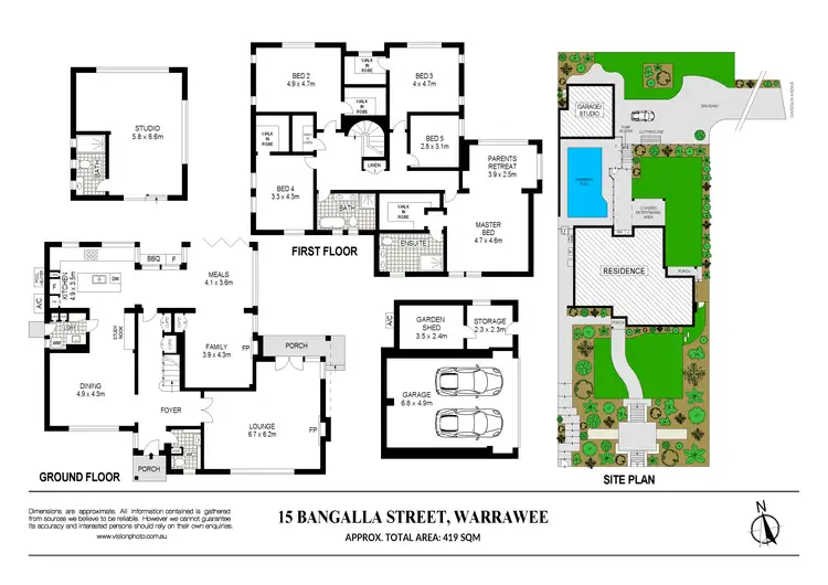 Floorplan of Homely house listing, 15 Bangalla Street, Warrawee NSW 2074