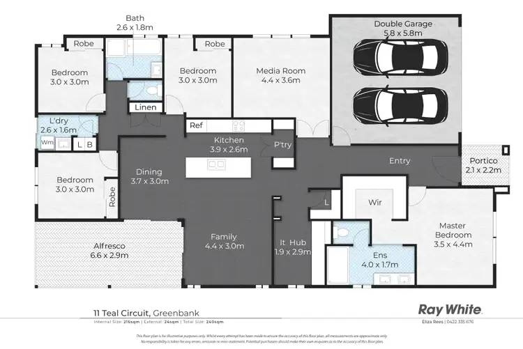 Floorplan of Homely house listing, 11 Teal Circuit, Greenbank QLD 4124