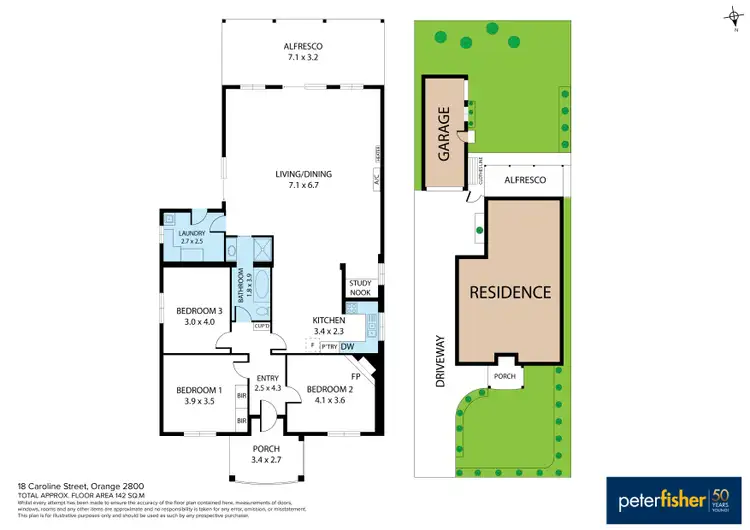 Floorplan of Homely house listing, 18 Caroline Street, Orange NSW 2800