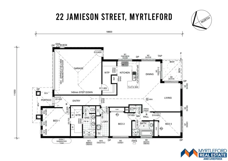 Floorplan of Homely house listing, 22 Jamieson Street., Myrtleford VIC 3737