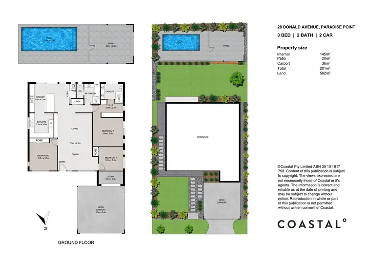 Floorplan of Homely house listing, 28 Donald Avenue, Paradise Point QLD 4216