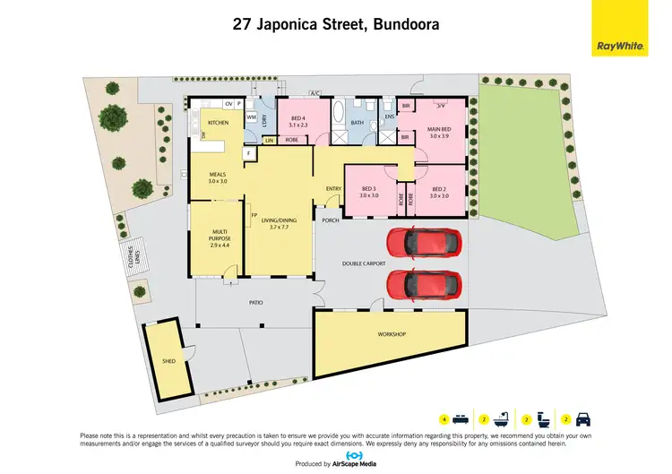 Floorplan of Homely house listing, 27 Japonica Street, Bundoora VIC 3083