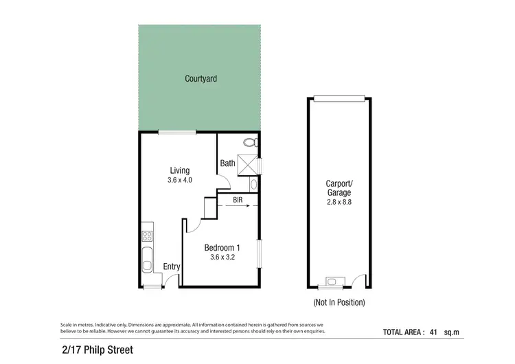 Floorplan of Homely unit listing, 2/27 Philp Street, Hermit Park QLD 4812