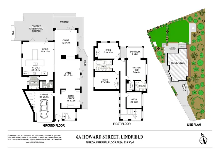 Floorplan of Homely house listing, 6A Howard Street, Lindfield NSW 2070
