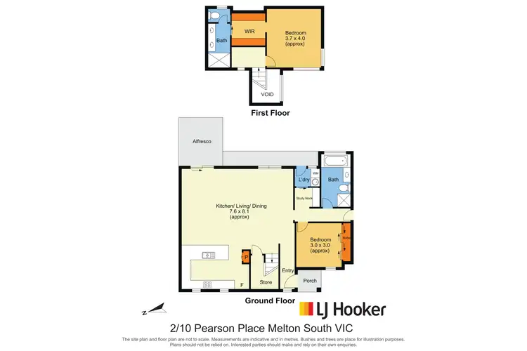 Floorplan of Homely townhouse listing, 2/10 Pearson Place, Melton South VIC 3338