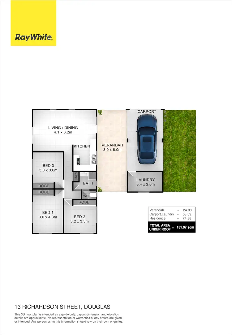 Floorplan of Homely house listing, 13 Richardson Street, Douglas QLD 4814