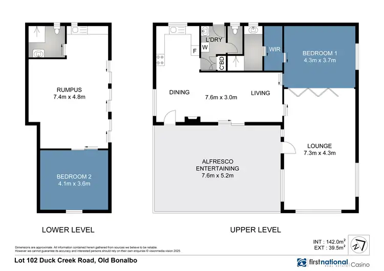Floorplan of Homely rural property listing, Lot 102 Duck Creek Road, Old Bonalbo NSW 2469