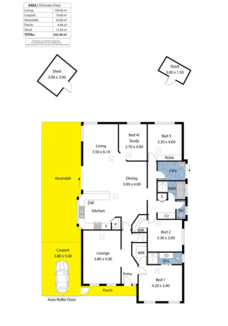 Floorplan of Homely house listing, 11 Magor Close, Normanville SA 5204
