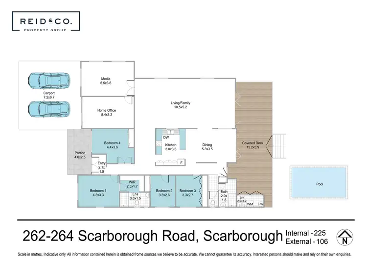 Floorplan of Homely house listing, 262 Scarborough Road, Scarborough QLD 4020