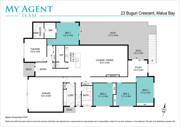 Floorplan of Homely house listing, 23 Buguri Crescent, Malua Bay NSW 2536