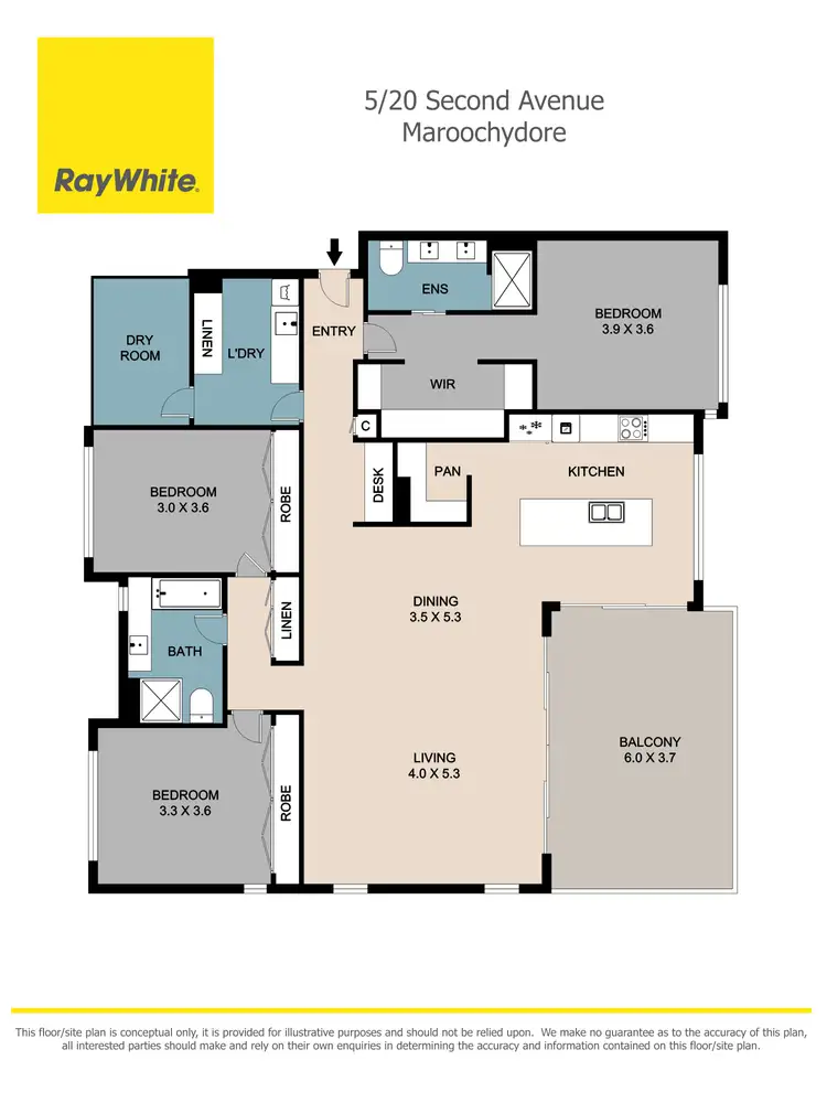 Floorplan of Homely unit listing, 5/20 Second Avenue, Maroochydore QLD 4558