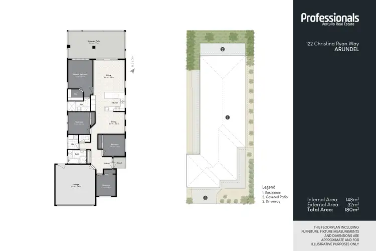 Floorplan of Homely house listing, 122 Christina Ryan Way, Arundel QLD 4214
