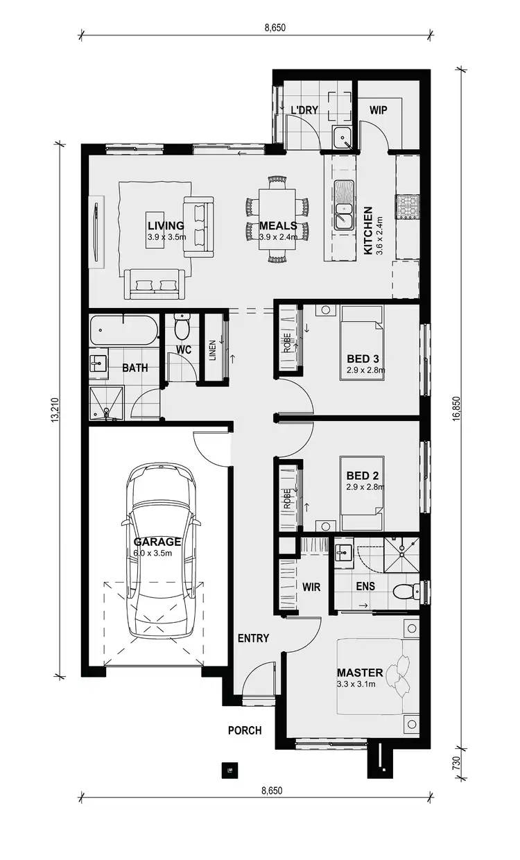Floorplan of Homely house listing, Lot 453 Boardwalk Estate, Point Cook VIC 3030