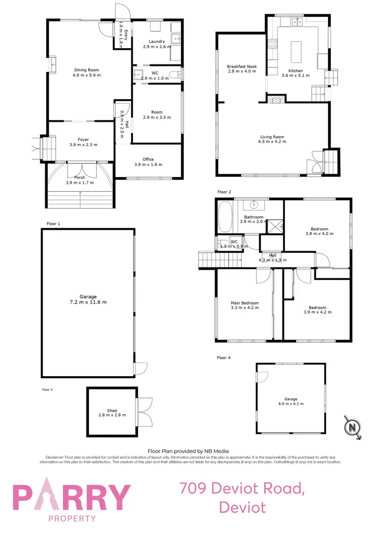 Floorplan of Homely house listing, 709 Deviot Road, Deviot TAS 7275