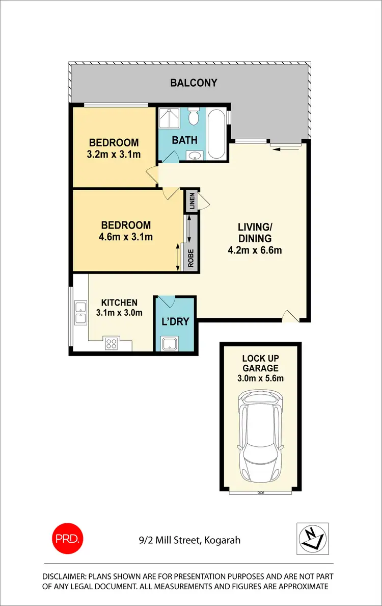 Floorplan of Homely unit listing, 9/2-4 Mill Street, Carlton NSW 2218