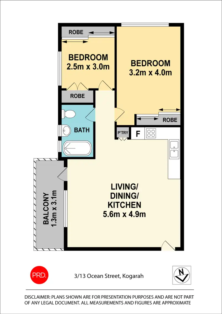 Floorplan of Homely unit listing, 3/13 Ocean Street, Kogarah NSW 2217