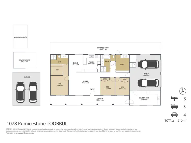 Floorplan of Homely rural property listing, 1078 Pumicestone Road, Toorbul QLD 4510