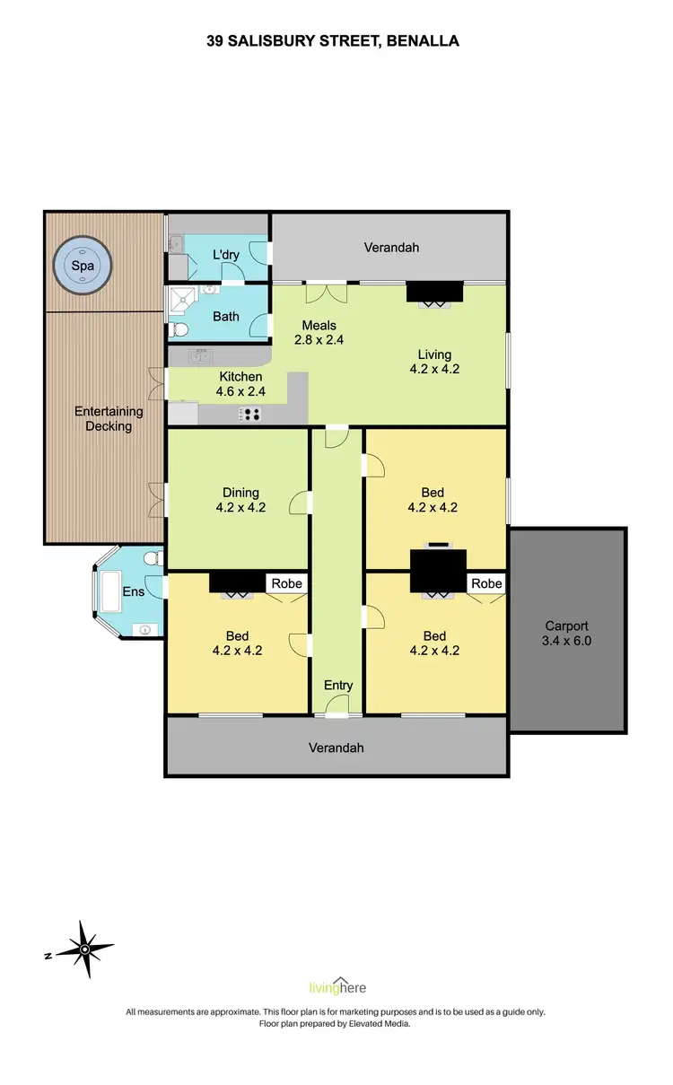 Floorplan of Homely house listing, 39 Salisbury Street, Benalla VIC 3672