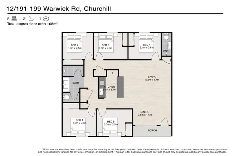 Floorplan of Homely house listing, 12/191-199 Warwick Road, Churchill QLD 4305
