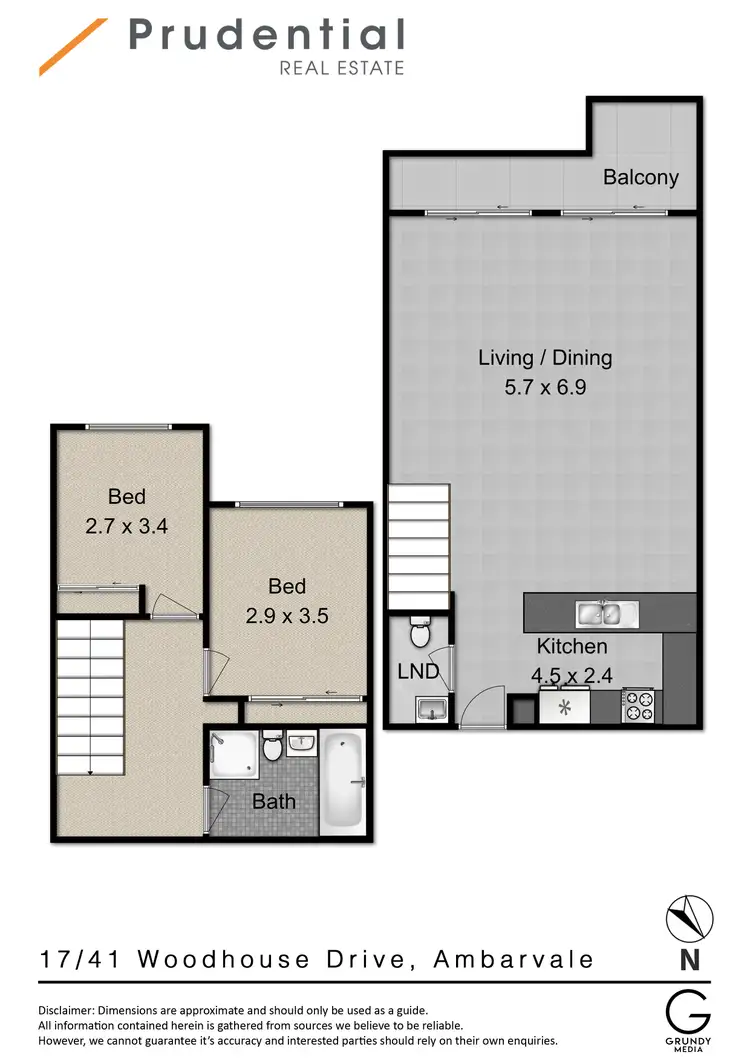 Floorplan of Homely apartment listing, 17/41 Woodhouse Drive, Ambarvale NSW 2560
