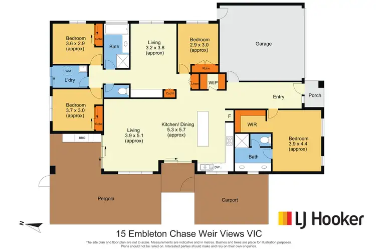Floorplan of Homely house listing, 15 Embleton Chase, Weir Views VIC 3338
