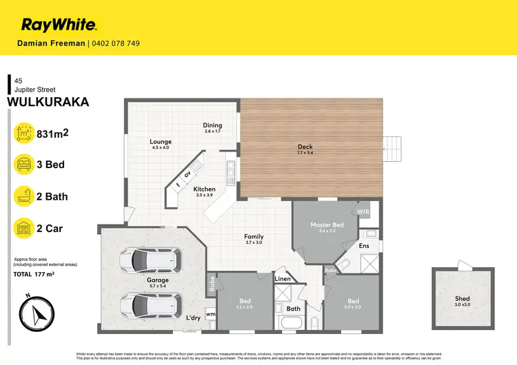 Floorplan of Homely house listing, 45 Jupiter Street, Wulkuraka QLD 4305
