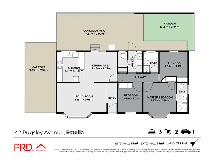 Floorplan of Homely house listing, 42 Pugsley Avenue, Estella NSW 2650