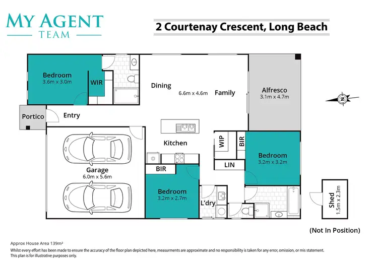 Floorplan of Homely house listing, 2 Courtenay Crescent, Long Beach NSW 2536