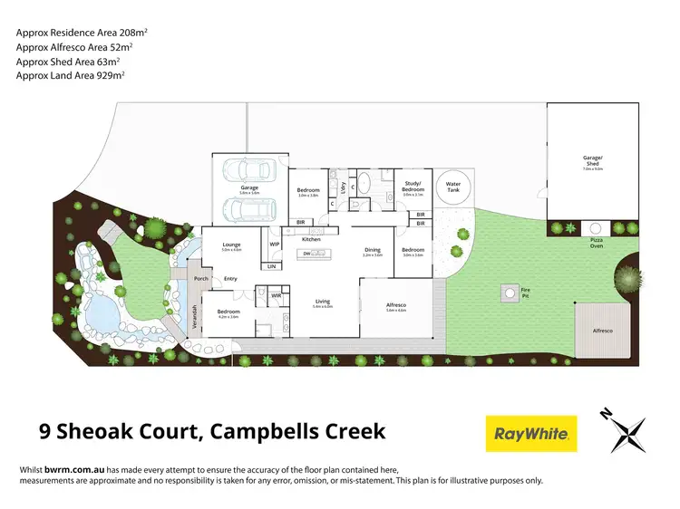 Floorplan of Homely house listing, 9 Sheoak Court, Campbells Creek VIC 3451