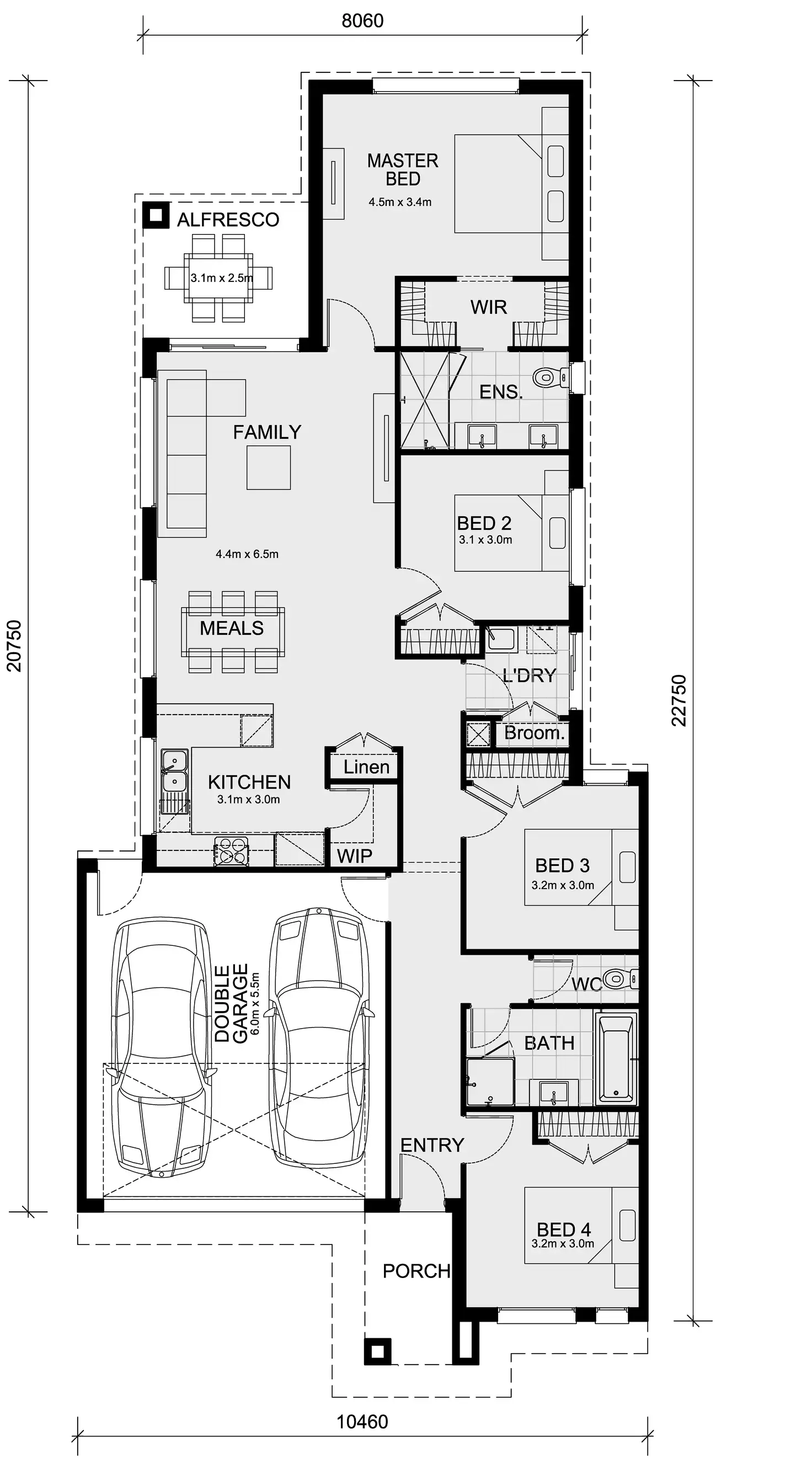 Floorplan of Homely house listing, Lot 514 Herdwick Drive at Mason Quarter, Wollert VIC 3750
