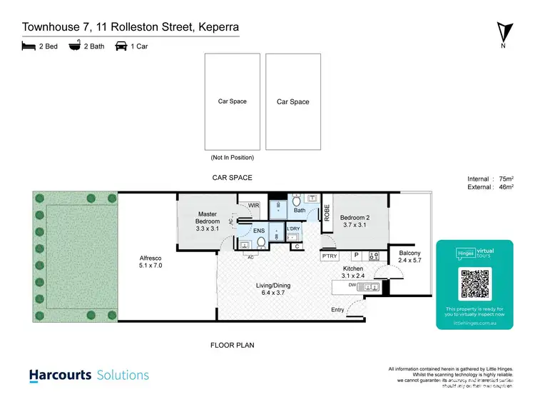 Floorplan of Homely unit listing, 7/11 Rolleston Street, Keperra QLD 4054