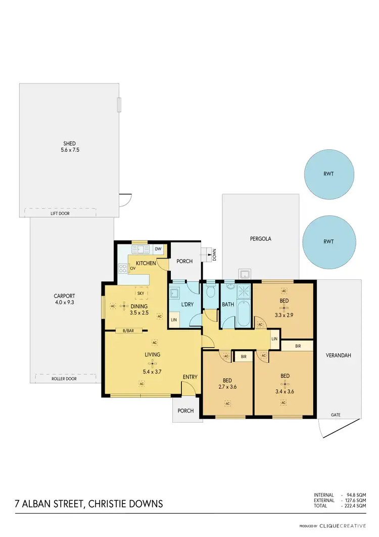 Floorplan of Homely house listing, 7 Alban Street, Christie Downs SA 5164