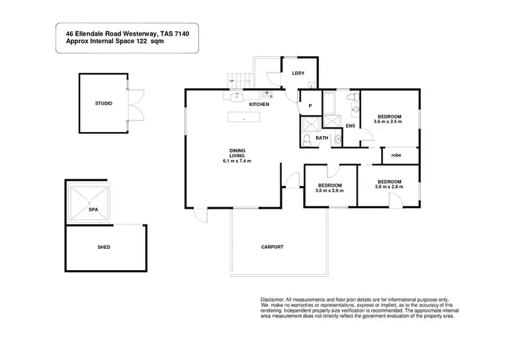 Floorplan of Homely house listing, 46 Ellendale Road, Westerway TAS 7140