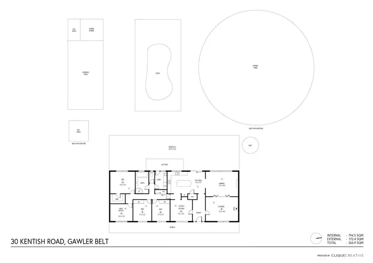 Floorplan of Homely rural property listing, 30 Kentish Road, Gawler Belt SA 5118
