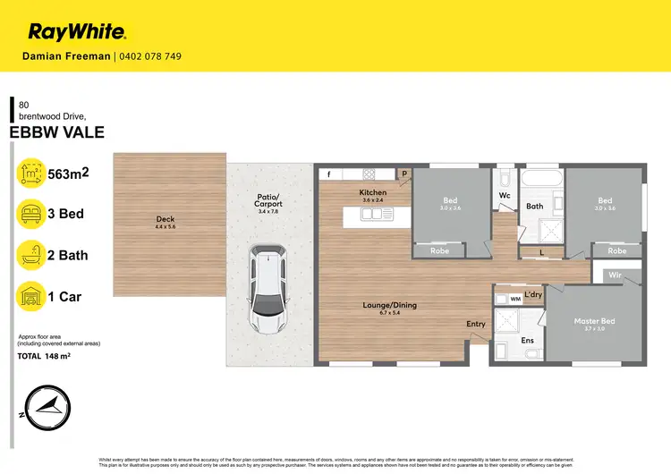 Floorplan of Homely house listing, 80 Brentwood Drive, Ebbw Vale QLD 4304