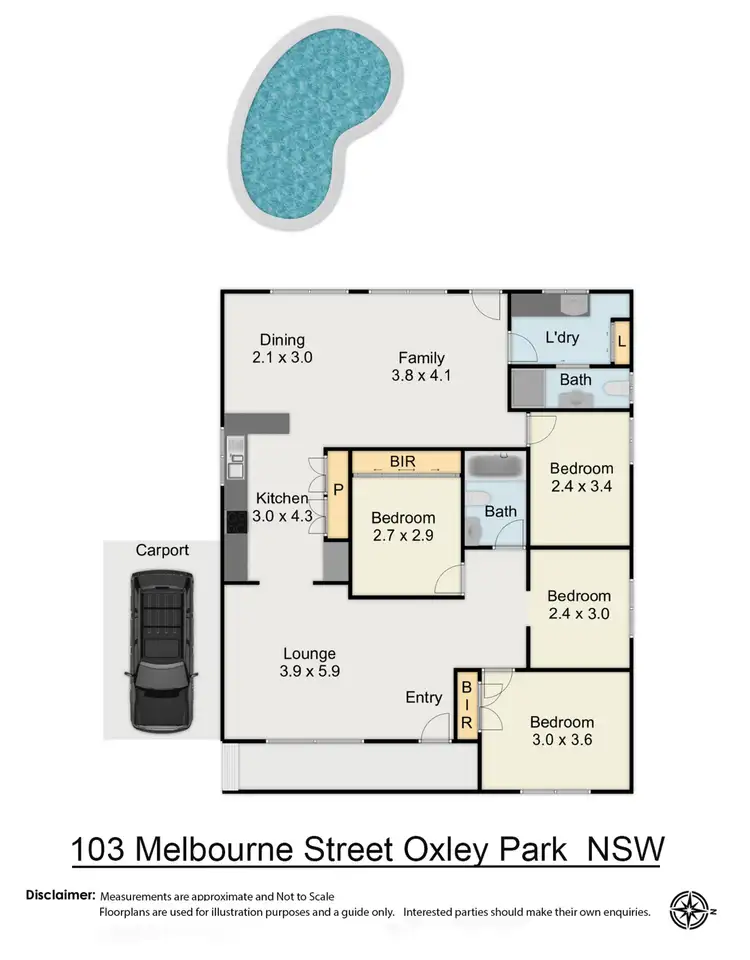 Floorplan of Homely house listing, 103 Melbourne Street, Oxley Park NSW 2760