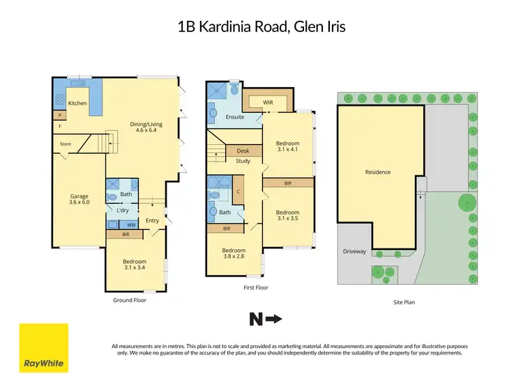 Floorplan of Homely house listing, 1B Kardinia Road, Glen Iris VIC 3146