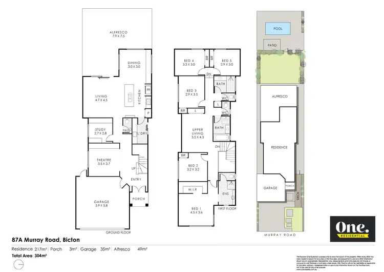 Floorplan of Homely house listing, 87A Murray Road, Bicton WA 6157