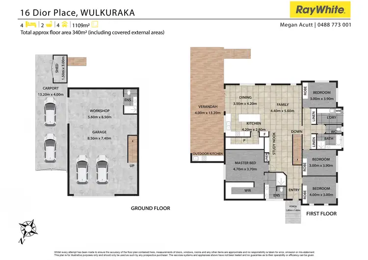 Floorplan of Homely house listing, 16 Dior Place, Wulkuraka QLD 4305