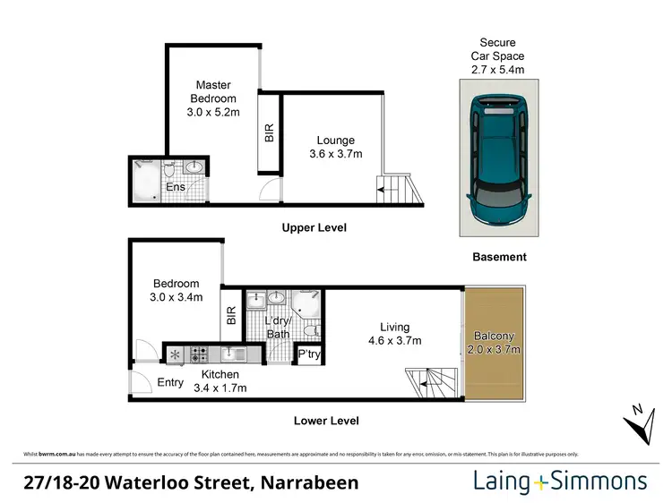 Floorplan of Homely apartment listing, 27/18-20 Waterloo Street, Narrabeen NSW 2101