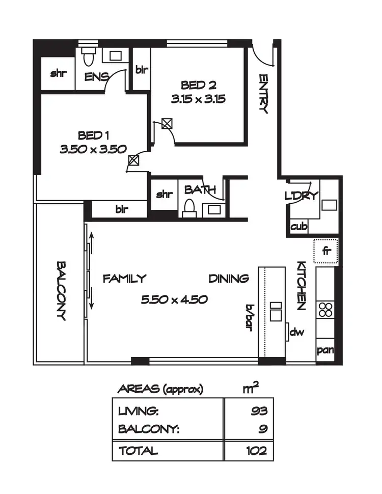 Floorplan of Homely apartment listing, 612/1 King William Street, Kent Town SA 5067