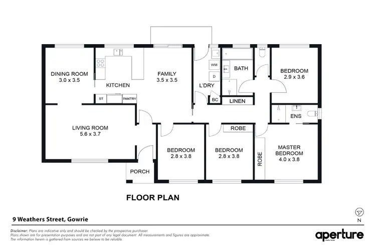 Floorplan of Homely house listing, 9 Weathers Street, Gowrie ACT 2904