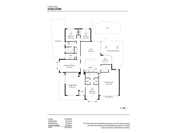 Floorplan of Homely house listing, 112 River Drive, Athelstone SA 5076