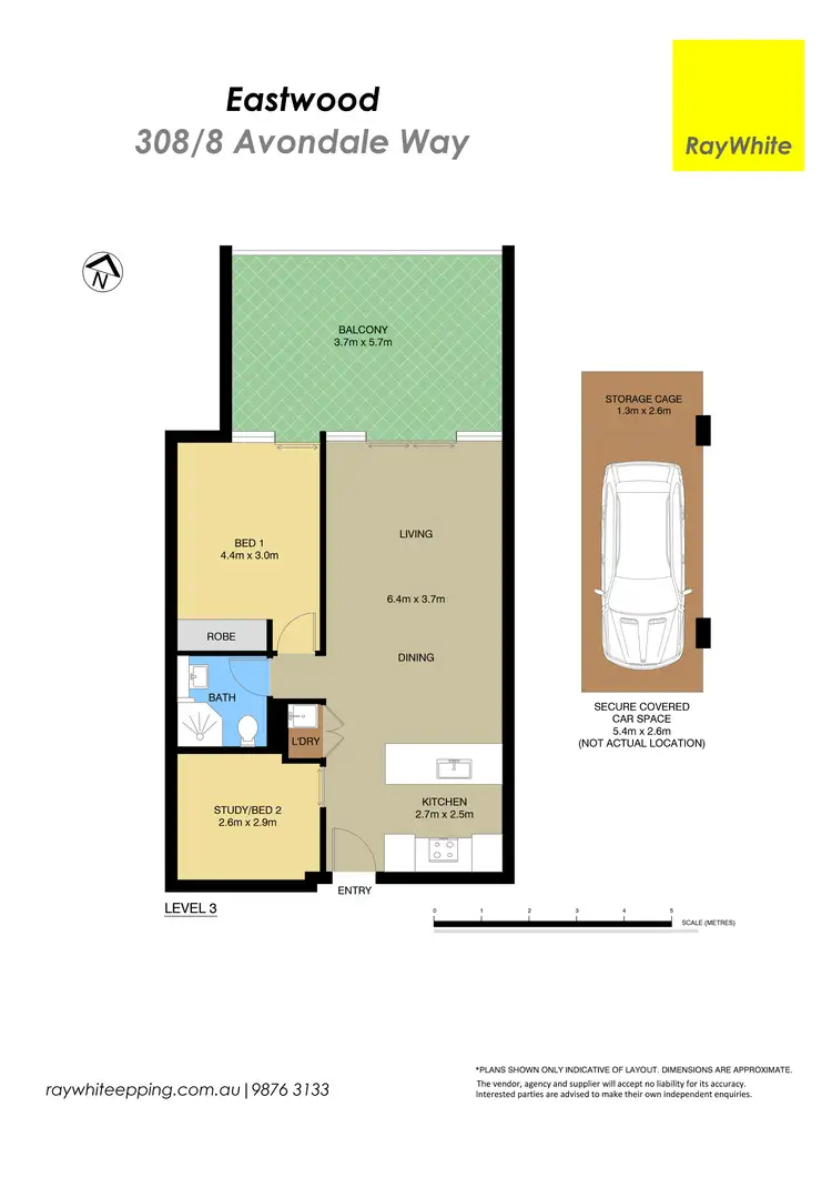 Floorplan of Homely apartment listing, 308/8 Avondale Way, Eastwood NSW 2122