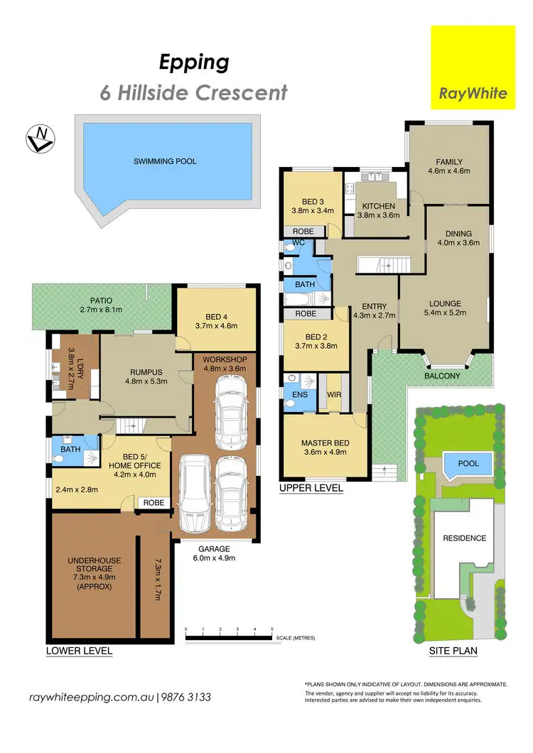 Floorplan of Homely house listing, 6 Hillside Crescent, Epping NSW 2121