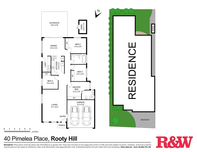 Floorplan of Homely house listing, 40 Pimelea Place, Rooty Hill NSW 2766